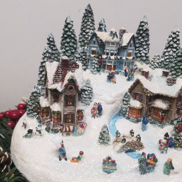 Thomas Kinkade Home for the Holidays Table Centerpiece - Bradford Exchange - Picture 5 of 16